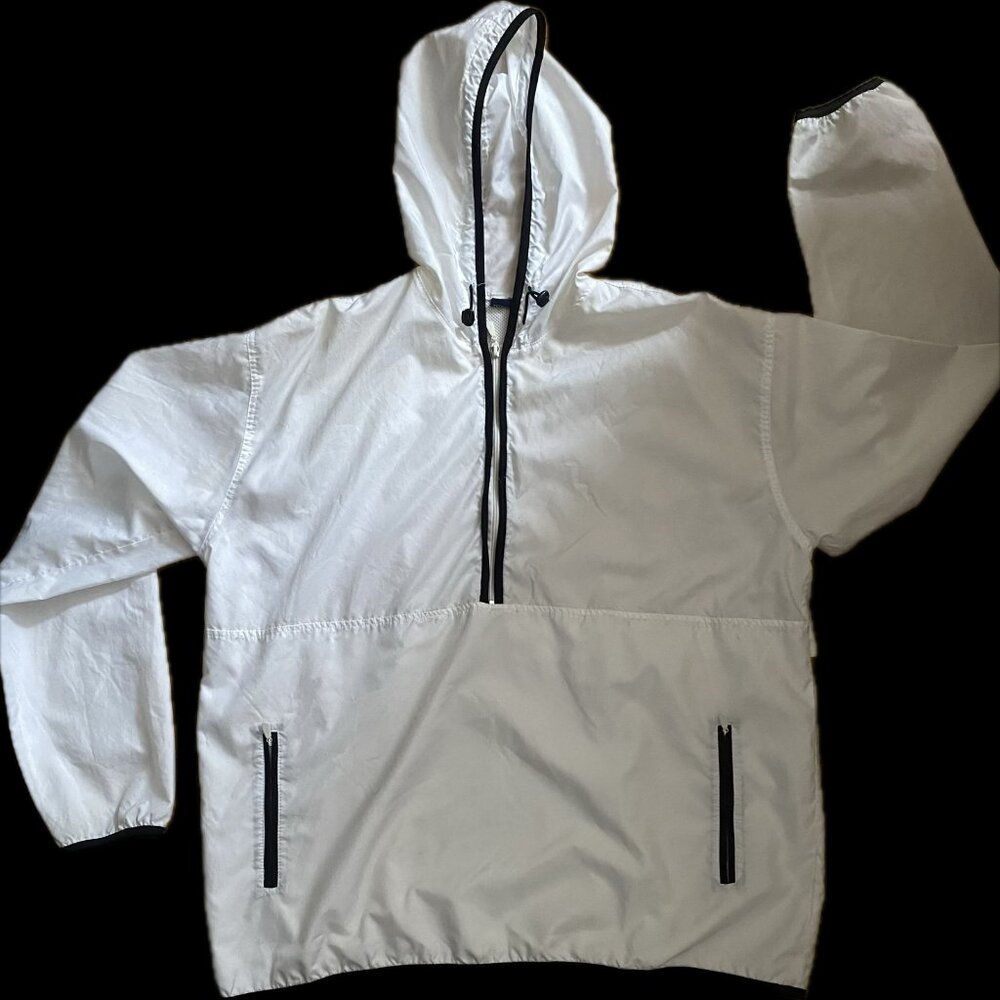 Sidequest '90s White Oversized Casual Windbreaker - Picture 2 of 15